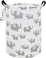 Vista 27 de Contenedor redondo de tela para almacenamiento, cesta decorativa, cesta organizadora con asas, para almacenamiento de ropa, libros y artículos