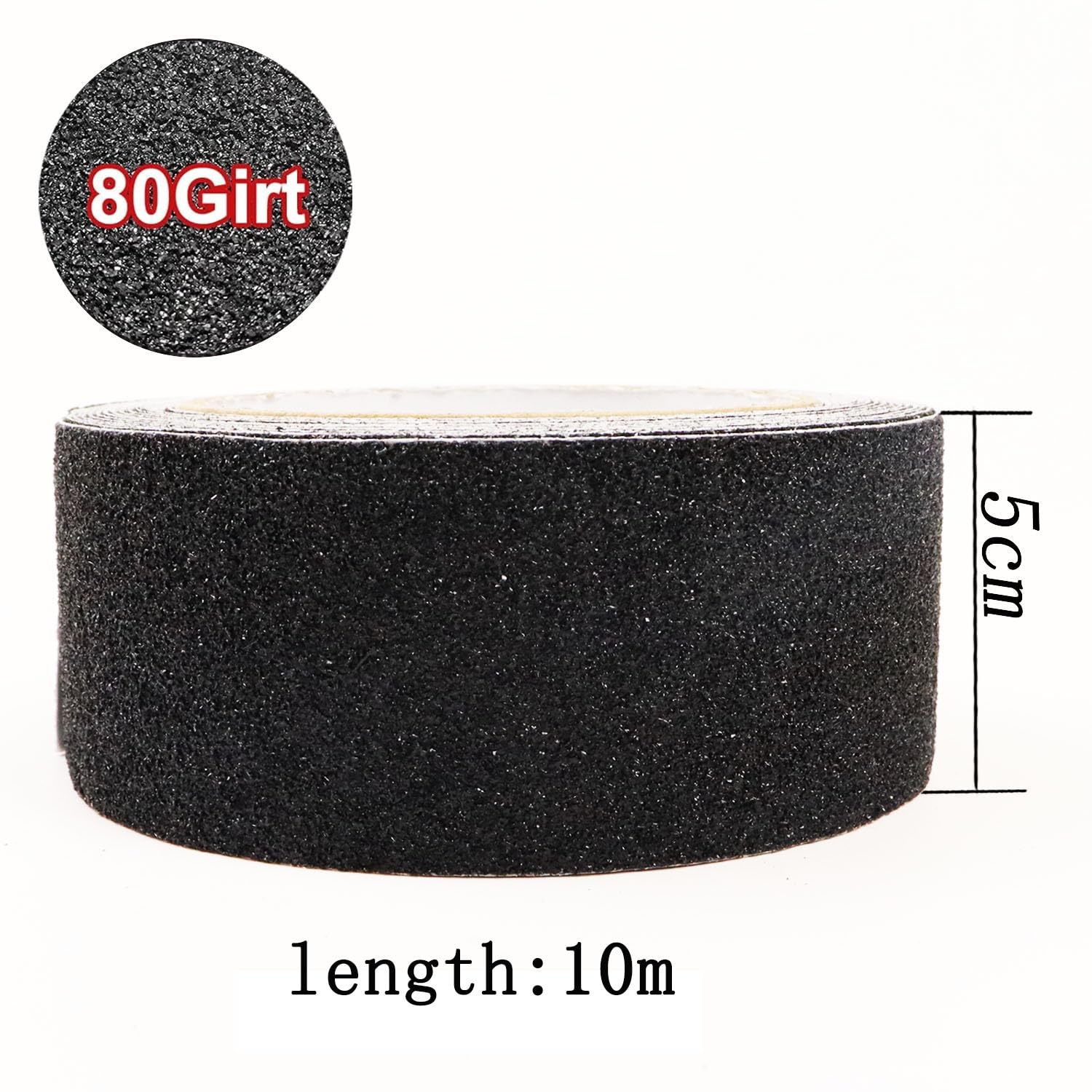 CHUANGSEED 2 Rolls Heavy Duty Black Anti Slip Tape 2" x 33Ft (50mm x 10m) High Traction For Outdoor/Indoor Safety Non Skid Roll Traction Tread grip Tape - Image 2