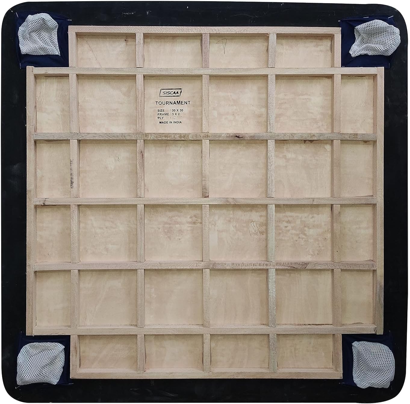 Siscaa Fighter Carrom Board Black Board Fast English Birch Ply Best Carrom Board (Champion, 20mm)