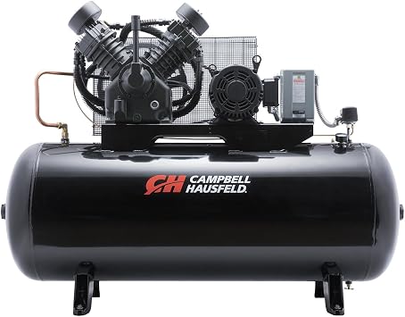 Campbell Hausfeld 120 Gallon Horizontal Air Compressor, 10 HP, 2Stage, 175 PSI, 208230/460V