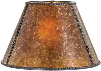 B&P LampÂ® Mica Shade, Antique Amber