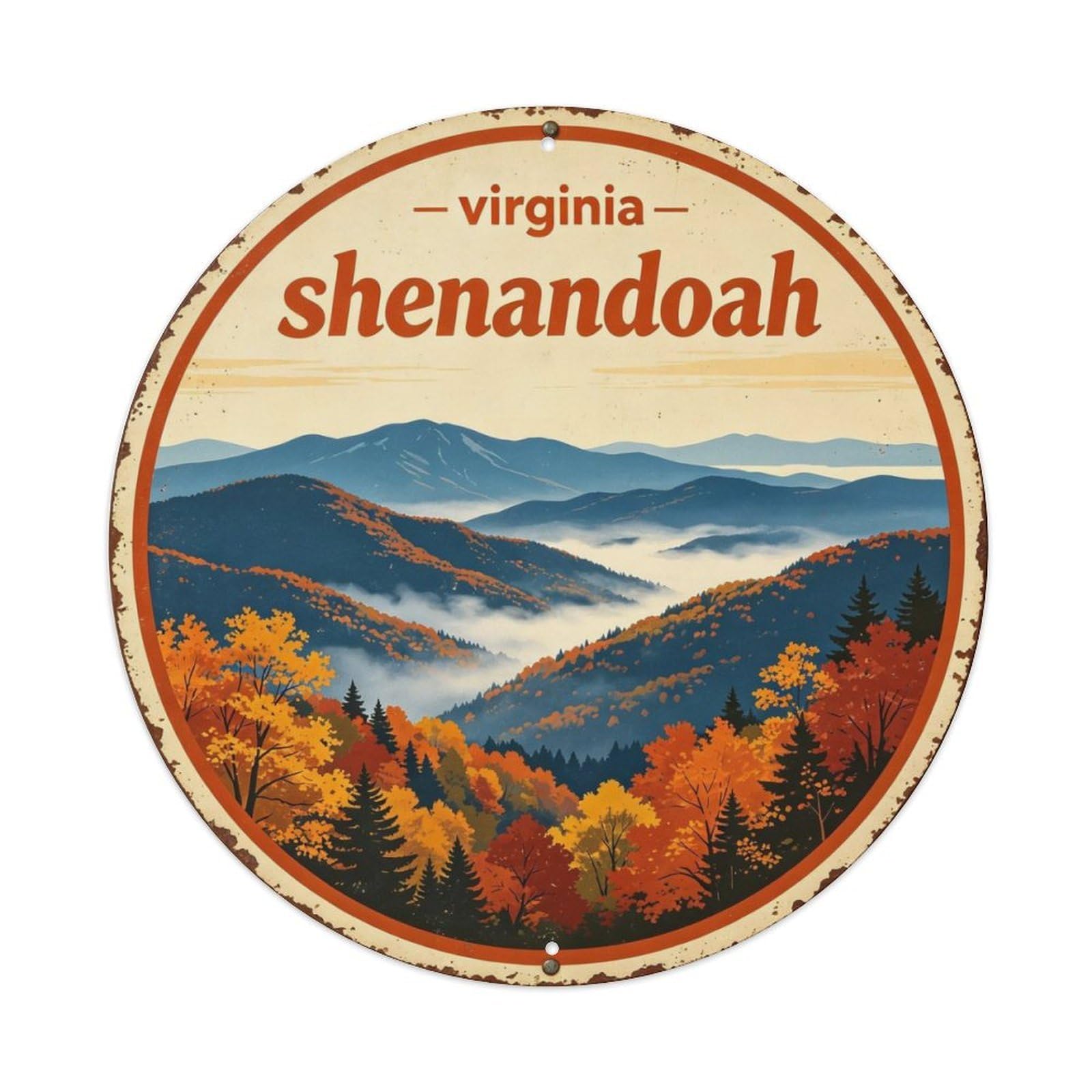 Shenandoah_vintage Metal Tin Sign Plaque