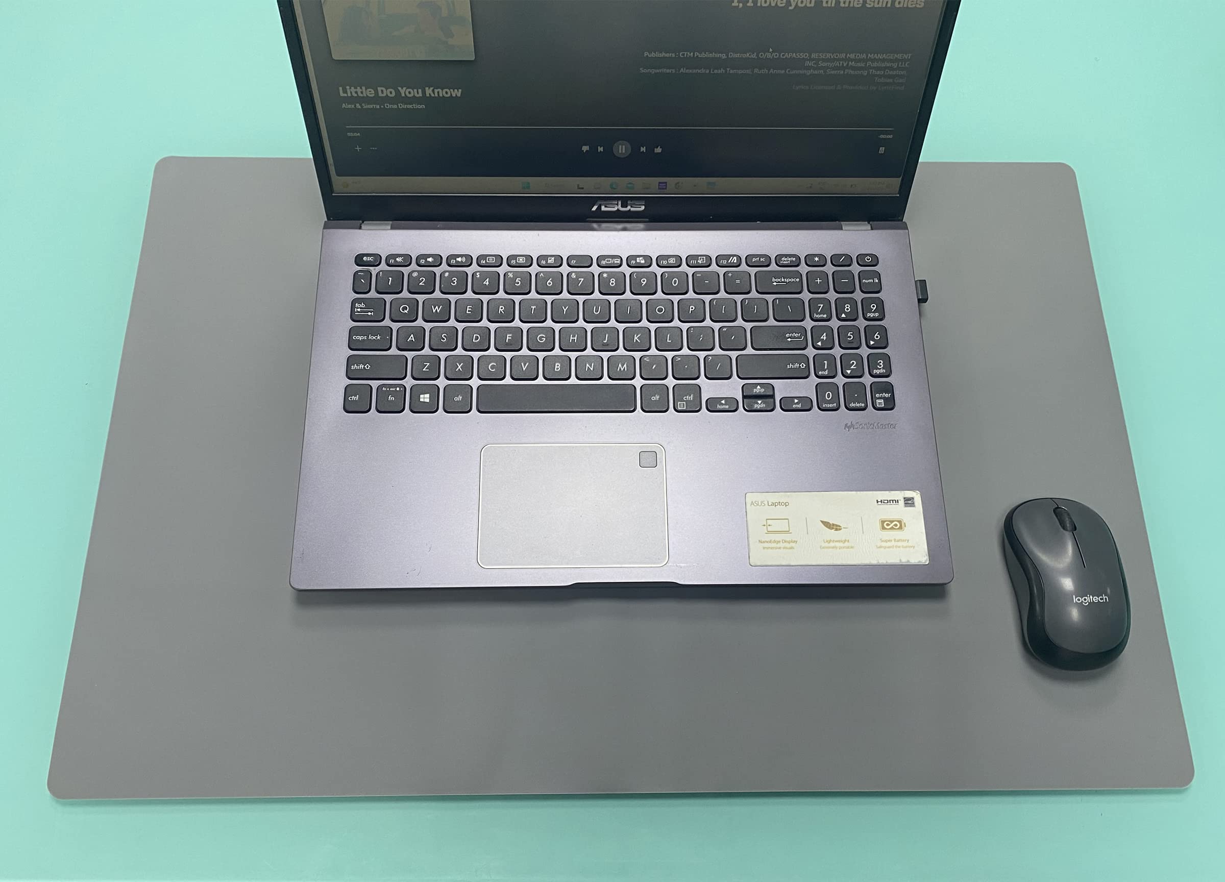 UNIMAPLE | Table Mat | Desk Pad | Keyboard Mat | Desk Protector | Desk Blotter | Mouse Pad | Desk Mat | Desk Cover | for Home, Office | Size: 60x40cm (Grey) (B0BQZYX7K7) Amazon Price History, Amazon Price Tracker