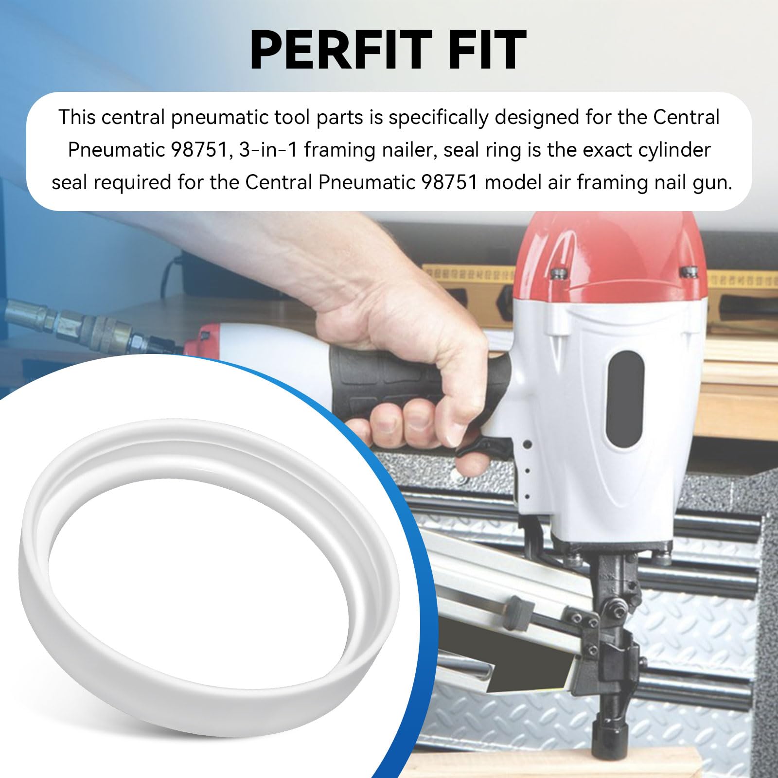 Replace Nail Gun Cylinder Seal Ring -3