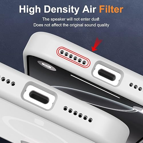 Vista 844 de MOCCA - Funda magnética resistente para iPhone 11 de 6.1 pulgadas, compatible con MagSafe, protector de pantalla de vidrio + protector de lente