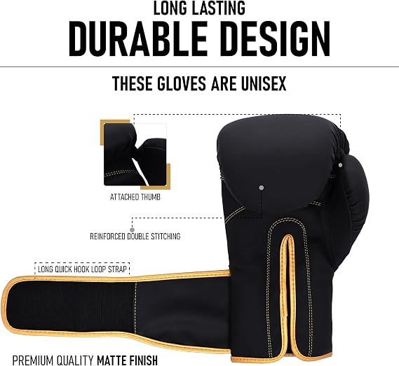 Comfy Logo Adults Boxing Gloves Sparring Muay Thai Maya Hide Leather, Training Mitt for Kickboxing, Punch Bag, Focus Pads, MMA, Thai Pad, Double End Ball Punching Fight Gloves