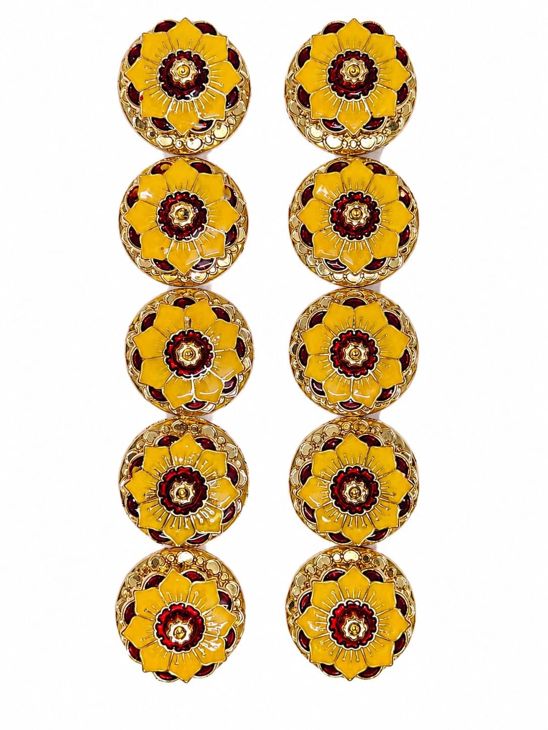 Golden Haldi Kumkum Box set for Pooja Item |Return Gift | Wedding, Navratri, Varalakshmi Vratham & Diwali.-image-45