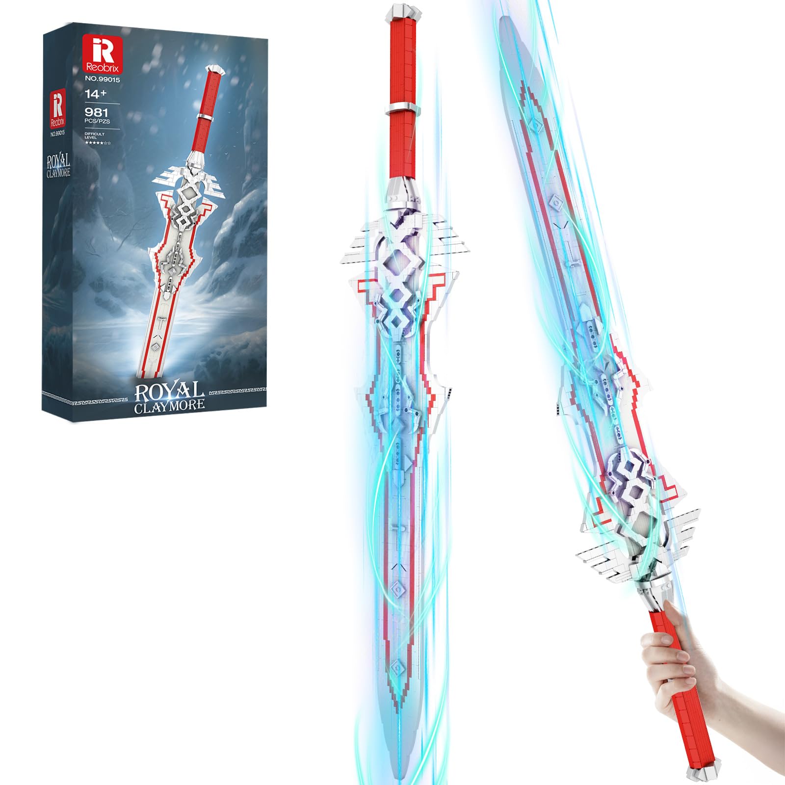 Amazon.com: Reobrix Sword Building Sets for Adults, Cool Royal