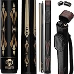 Serpion - Pool Cue Stick 100% Canadian Maple Wood. Professional Billiard Pool Cue Stick with Hard Case and Joint Protectors