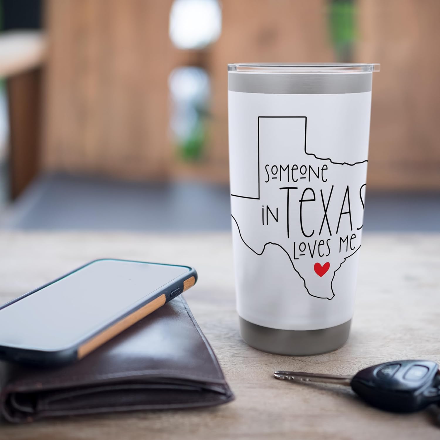 Someone In Texas Loves Me Funny Valentine Men Women Kids Stainless Steel Insulated Tumbler - Image 7