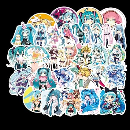 Amazon Co Jp 初音ミクステッカー 50枚 かわいいアニメシール 防水シール スーツケース バイク ヘルメットなど適用 文房具 オフィス用品 Amazon Co Jp 初音ミクステッカー 50枚 かわいいアニメシール 防水シール スーツケース バイク ヘルメットなど適用 文房具 オフィス用品