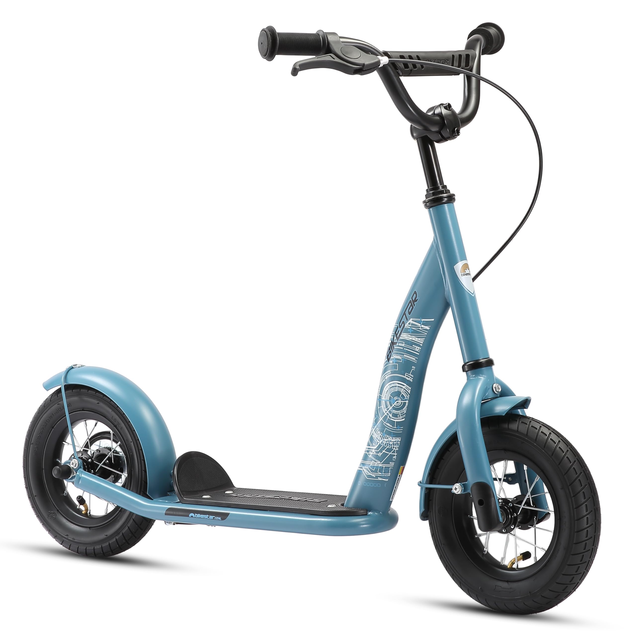 STAR SCOOTER Roller Kinderroller Tretroller Kickscooter mit Luftreifen für Jungen und Mädchen ab 4-5 Jahre | 10 Zoll Classic Kinder Scooter | Risikofrei Testen