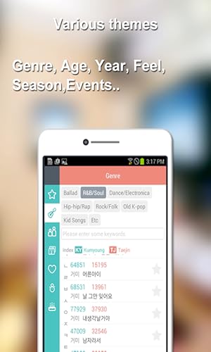 ThemeNoraeBang K-POP SongsBook