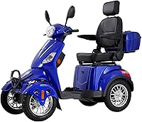 Vista 11 de Scooters de movilidad para personas mayores y adultos, capacidad de 500 libras - Carrito de movilidad eléctrico todo terreno de 800W - Scooter