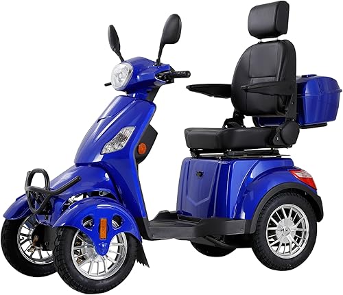 Miniatura 11 de Scooters de movilidad para personas mayores y adultos, capacidad de 500 libras - Carrito de movilidad eléctrico todo terreno de 800W - Scooter