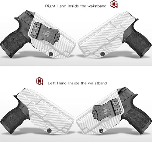 Miniatura 2 de Amberide IWB & OWB KYDEX Holster Fit Pistola Sig Sauer P365XL, dentro fuera de la cintura de transporte oculto, inclinación ajustable y retención