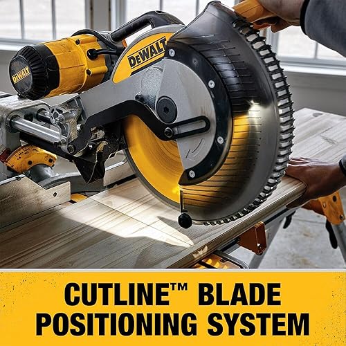 Miniatura 6 de DEWALT Sierra de inglete, sierra de inglete compuesta deslizante de doble bisel de 12 pulgadas con sistema de luz de sombra XPS LED, incluye llave
