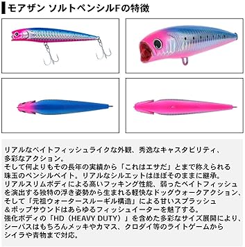 Amazon Co Jp ダイワ Daiwa シーバス モアザン ソルトペンシル 3dイナッ子 110f Hd ルアー スポーツ アウトドア