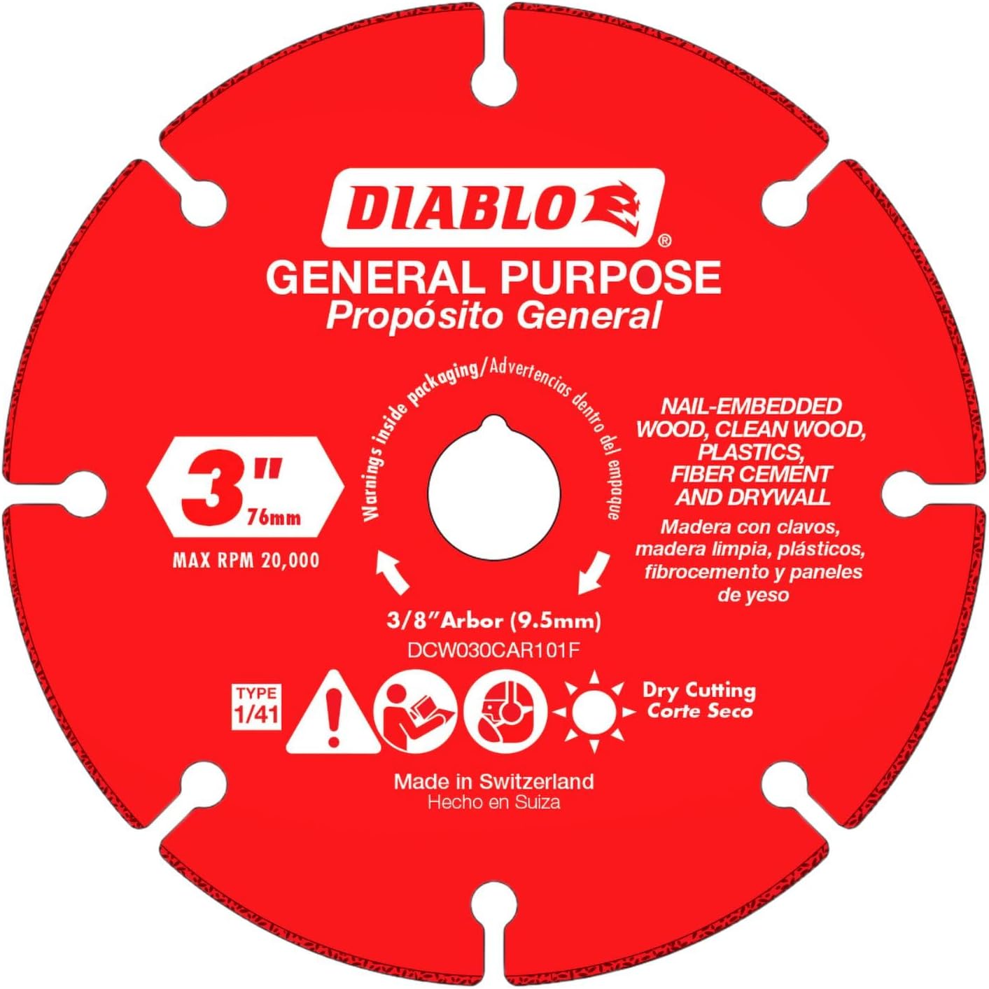 Diablo Freud DB 3 Carbide Wheel MT Cutting