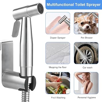 Portable Bidet Sprayer Kit, Bidet Hand Shower for Bidet Toilet Shower