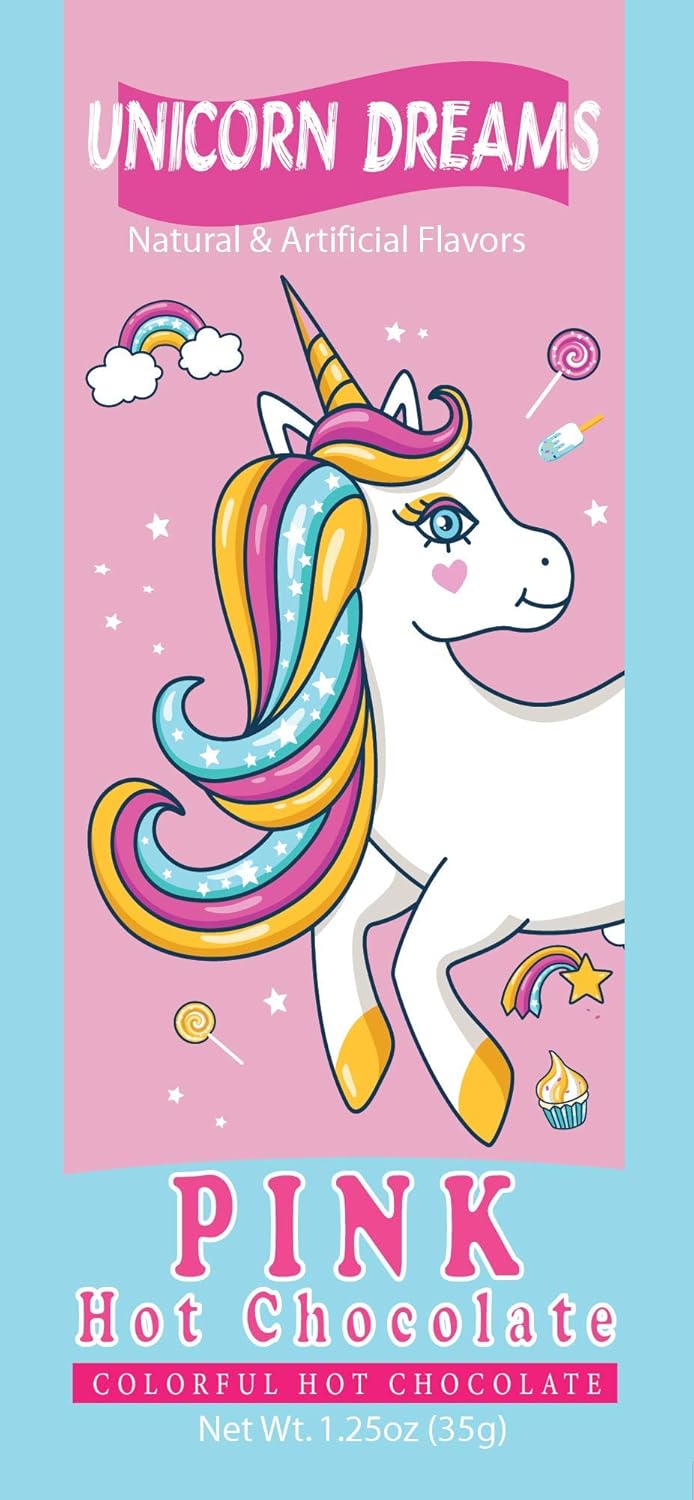 McStevens Hot Cocoa Mix, Pink Unicorn, 20 Packets