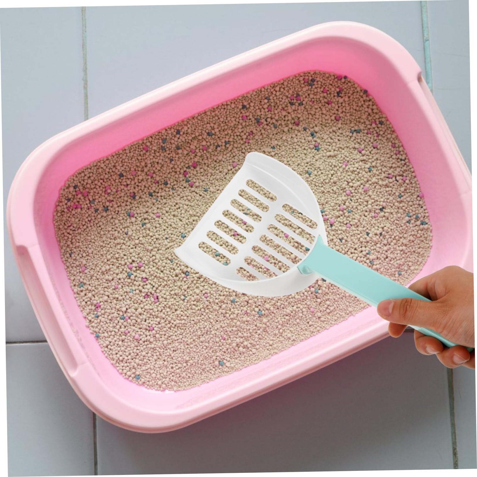 Sosoport 5pezzi Cat Litter Scoop Strumento per Lettiera per Setaccio Resistente per Rimozione Fecale e