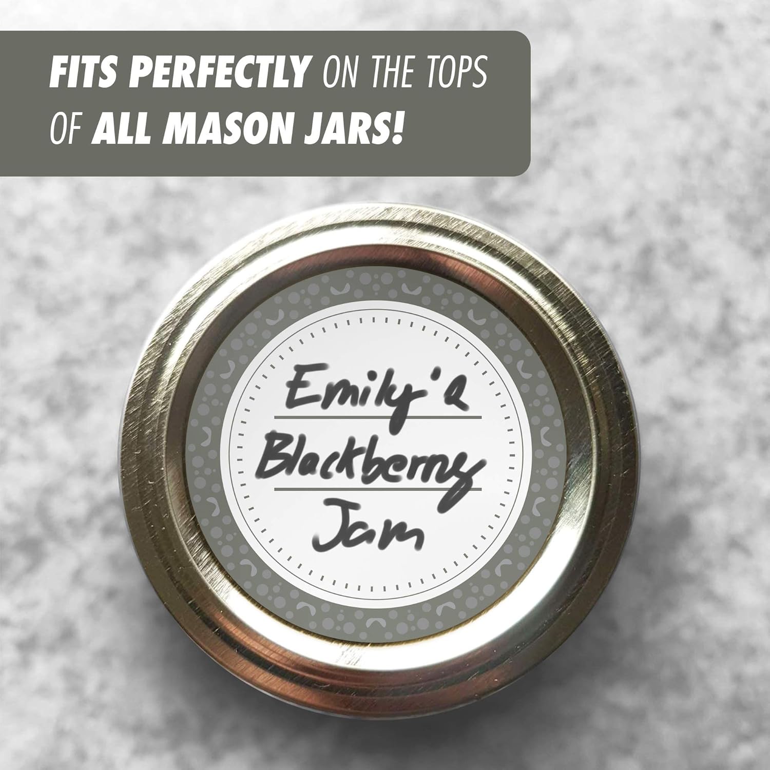 MESS Dissolvable Canning Labels for Jars – 400 Dissolvable Mason Jar Labels - Dissolvable Food Labels for Containers - Jam Homemade Canning Jar Labels Stickers - Removable Mason Jar Labels 2"
