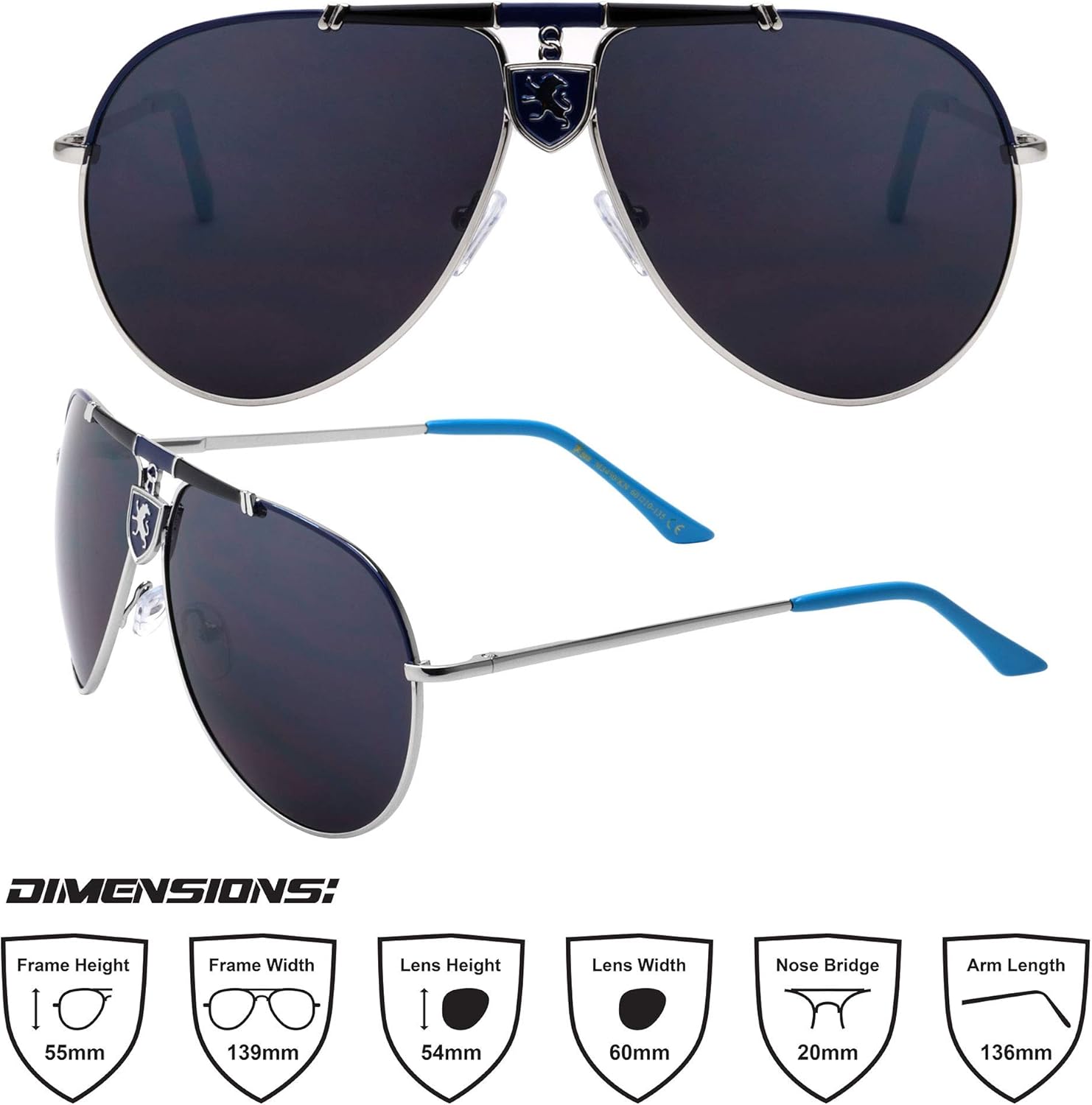 Khan Axle - High Performance Spring Hinge Sports Racing Aviators Sunglasses