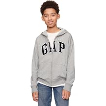 Erkek  ocuk Gap Logo Relaxed Fermuarl  Gri Sweatshirt 4-5 Y l