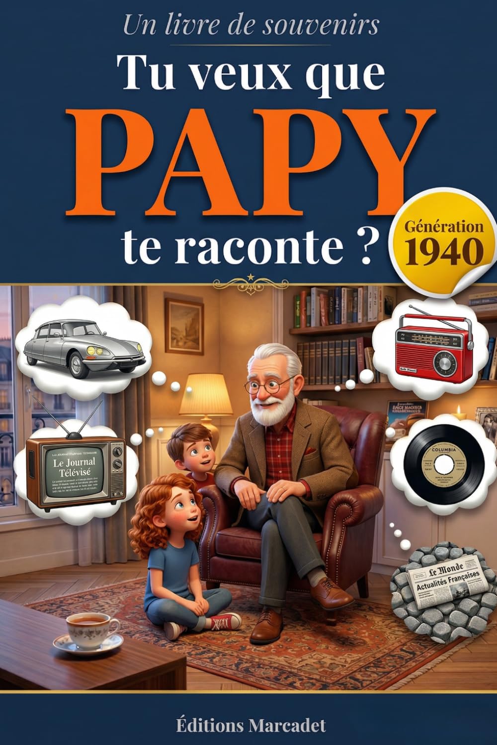 Tu veux que Papy te raconte ?: Livre de souvenirs et mémoires pour Papy — Récit de vie et nostalgie à transmettre en famille