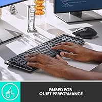 Vista 2 de Teclado Inalámbrico Iluminado Mecánico de Tamaño Completo Logitech MX, Táctil Silencioso, y Paquete de Mouse Inalámbrico Bluetooth de Rendimiento MX