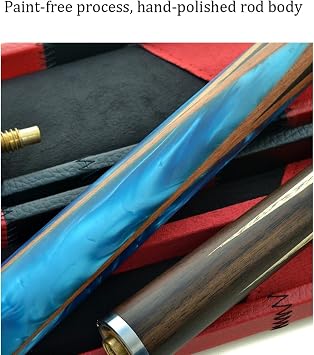 Pool Cue Billiard Cue 57-Inch Snooker Cue Set, 3/4 Split Cue, 9.7Mm Head,High-Grade Maple Pool Cues are Handmade and Suitable for Professionals 240907(Color:A,Size:)
