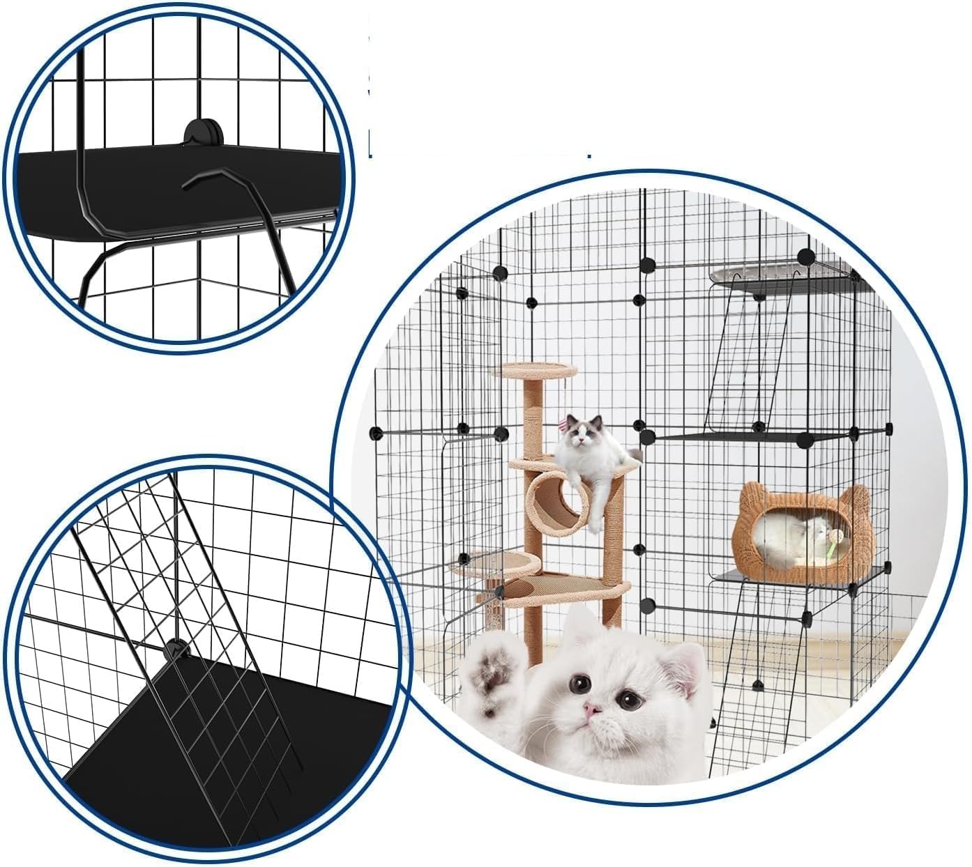 Practical Large Cat Cages, Artificial Pet Cages, Suitable for Small Indoor Pet Cats and Dogs