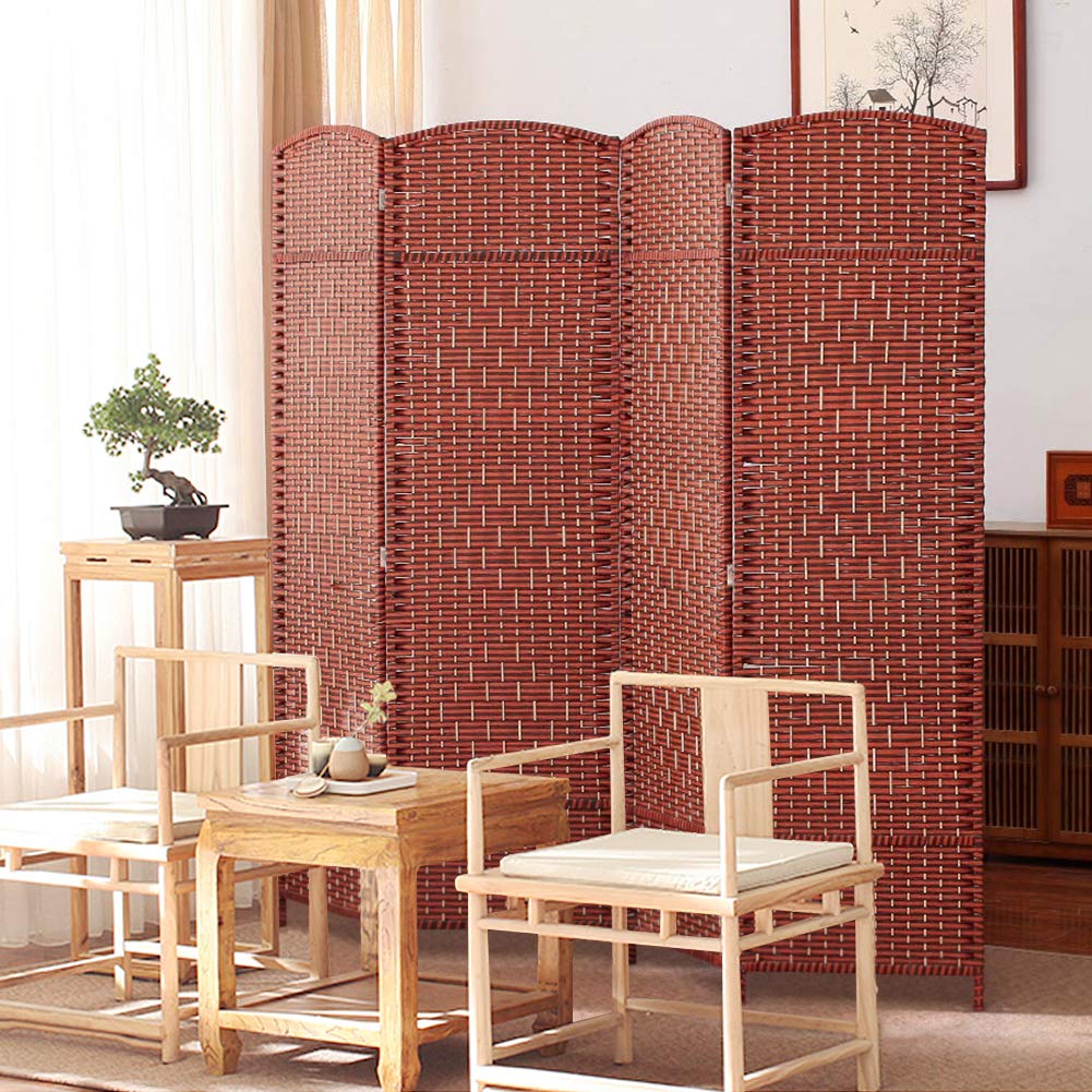 Buy Rose Home Fashion RHF 6 ft.Tall15.7" Wide Diamond Weave Fiber 4 Panels Room Divider/4