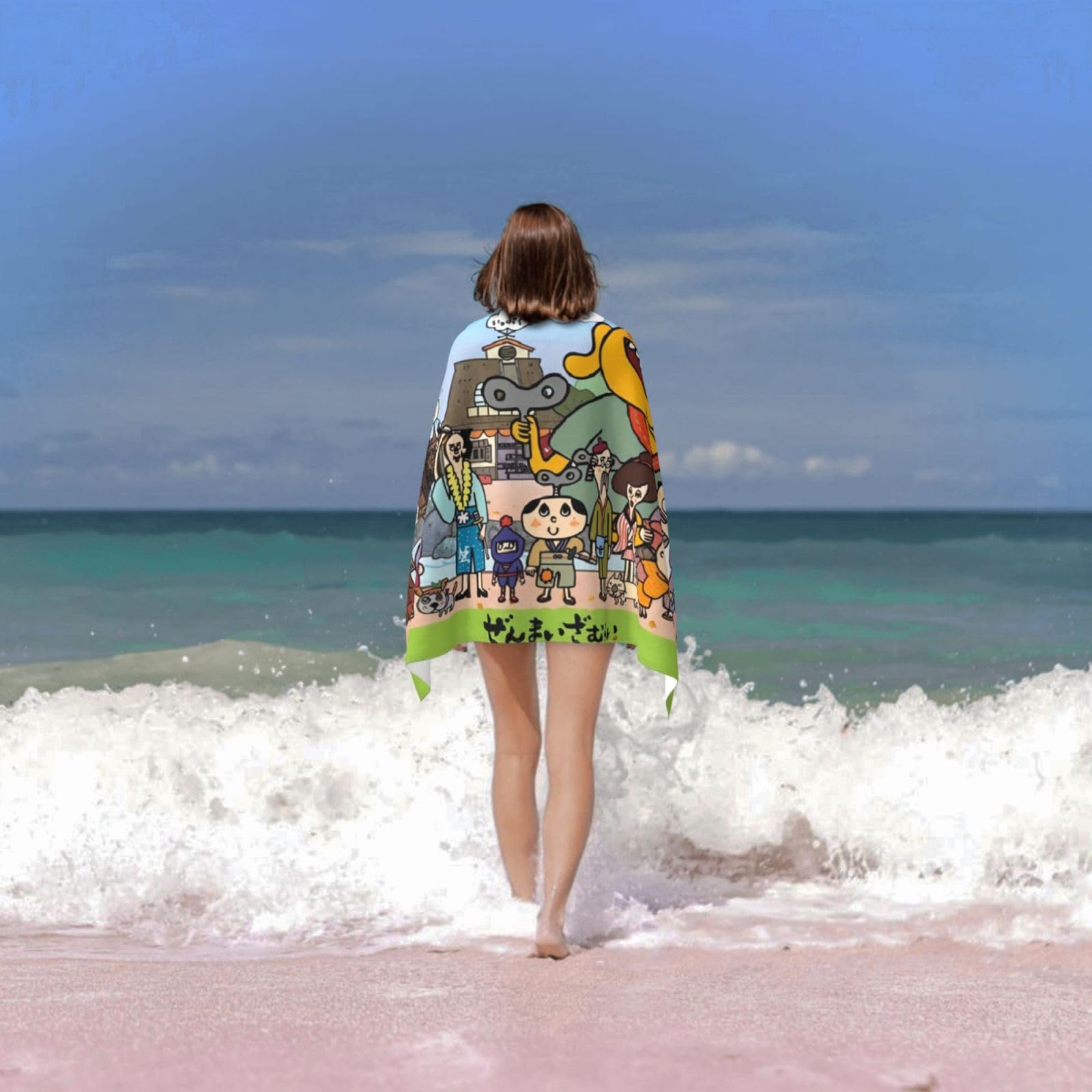 Amazon｜人気ぜんまいざむらい (2) 家庭用 バスタオル 柔らか肌触り