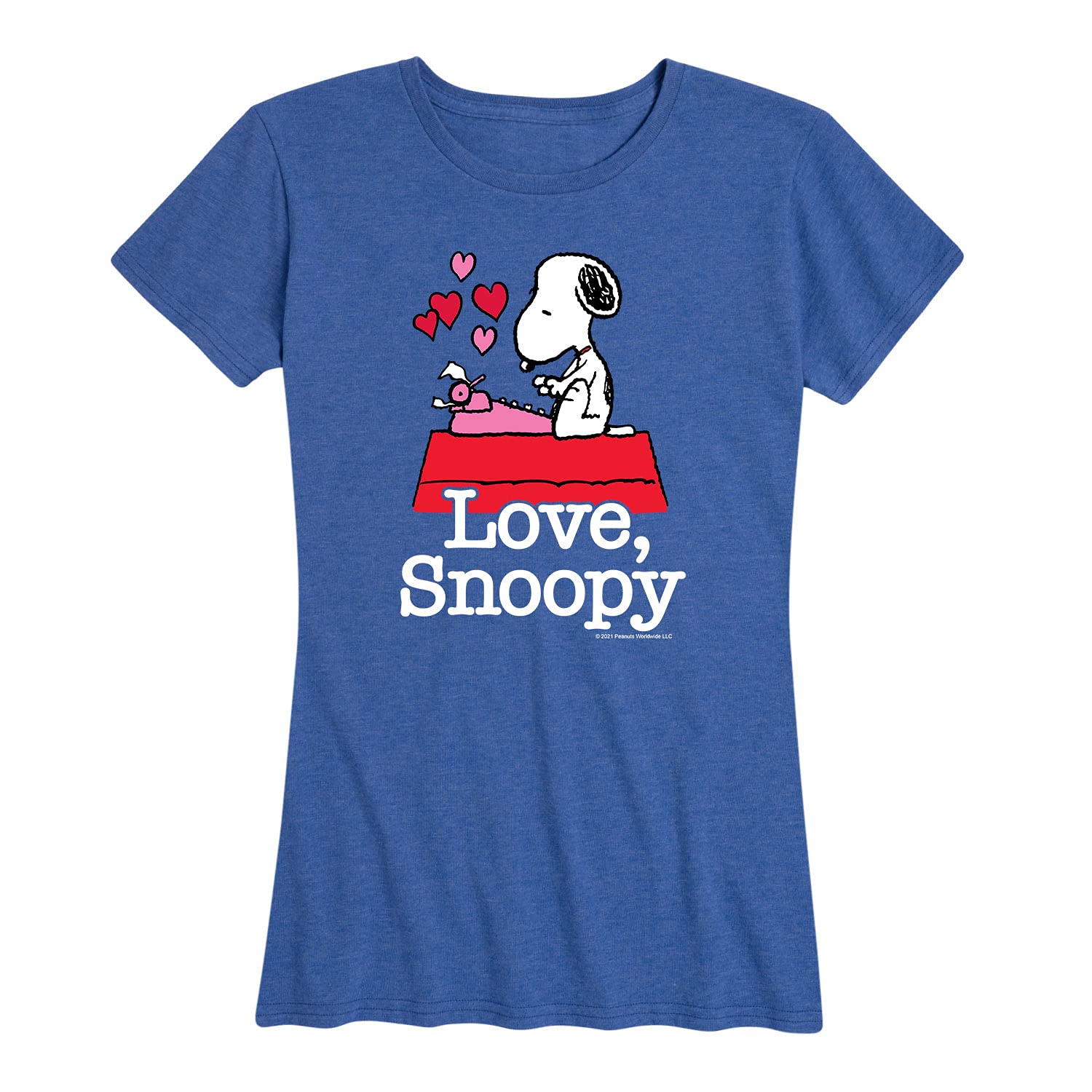 HYBRID APPAREL - Peanuts - Love Snoopy - Women's Short Sleeve Graphic T-Shirt - Size Medium