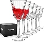 Ensemble de verres à vin 6, Verres à vin en cristal soufflé à la main, verre à vin sans plomb pour les clients quotidiens et l'hébergement, Cadeaux pour le mariage