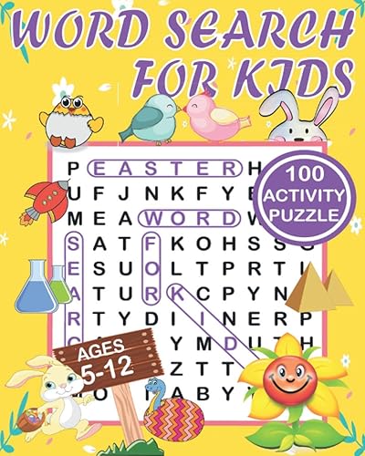 Word Search for Kids Ages 5-12: Word Search Book ages 5-10 &amp; 10-12. Word Seek Book (8"x10") For Kids Activity for Children (Fun Learning Activities for Kids)