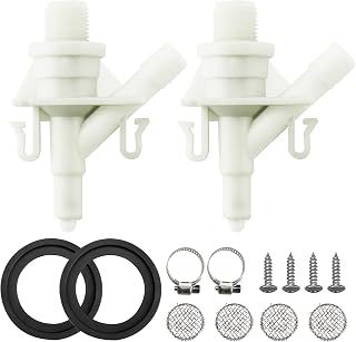 385311641 RV Toilet Water Valve Kit - Leakage Resistance RV Toilet Parts With Flush Ball Seal for Dometic and Sealand 300, 301,310,311,320,321 RV Toilet