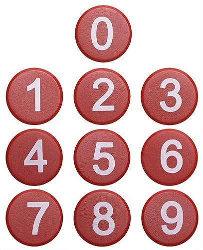 Imanes redondos del 0 al 9 para refrigerador, pizarra blanca, pines magnéticos, calcomanías para cocina, hogar, oficina, escuela, manualidades, 10