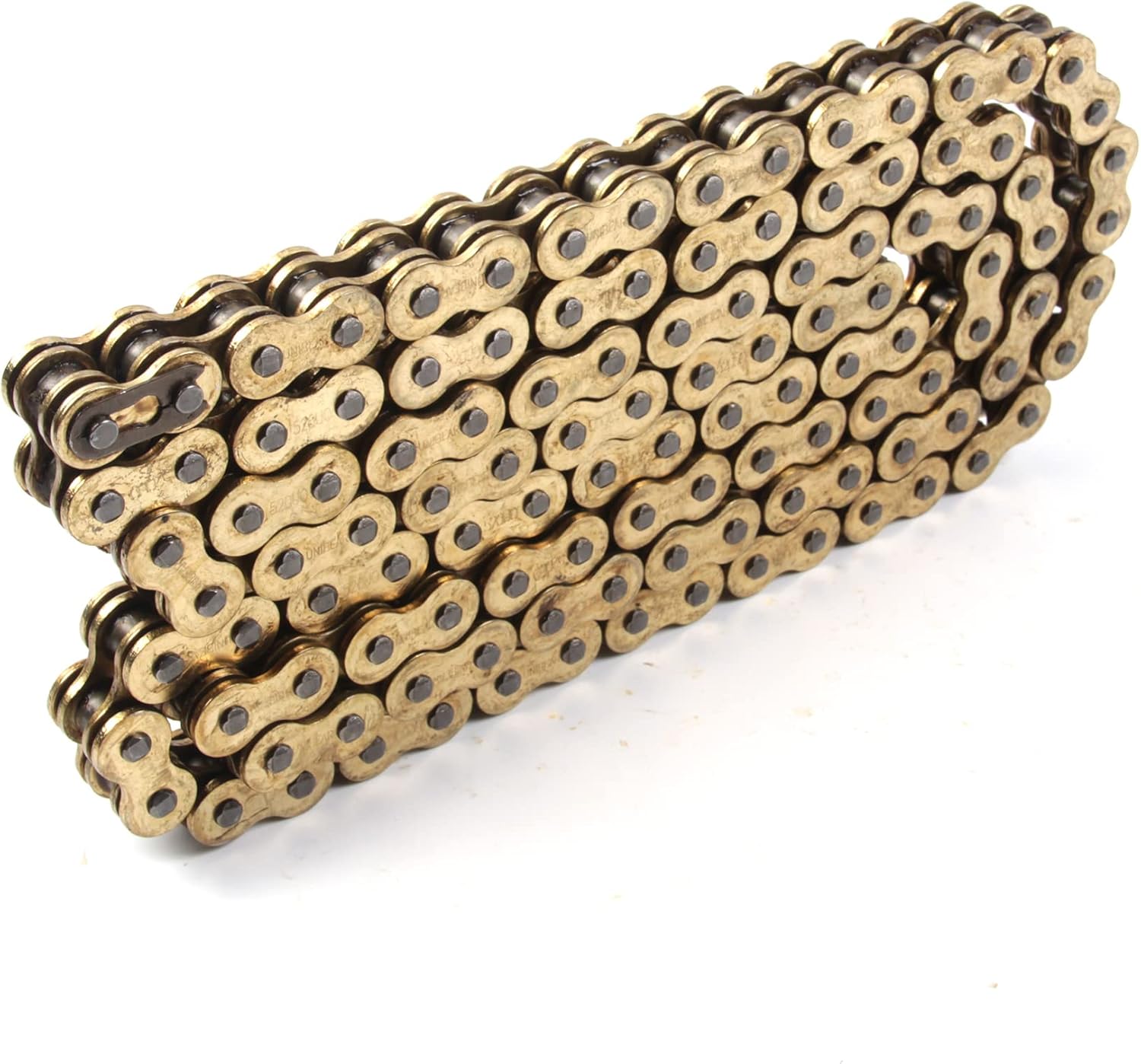 Arashi 520 O-Ring Drive Chain 120 Links with Connecting Master Link for Motorcycle Honda Yamaha Suzuki Street and Off-Road Bike 8,500 lbs Tensile/Replacement Parts Accessories Gold