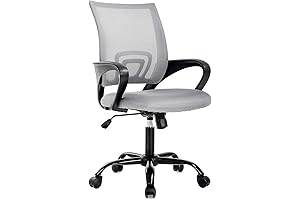 Grey Computer Office Chair: Comfort and Support for Your Workspace