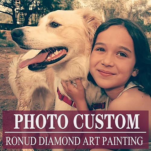 Miniatura 1 de Pintura de diamante personalizada con sus fotos cuadrada kits de pintura de diamante personalizados para adultos con su propia imagen personalizada