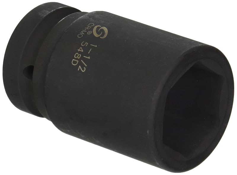 Soquete de Impacto Longo Sunex Tools SUN548D com Encaixe de 25,4 mm, 6 Pontos e 38,1 mm