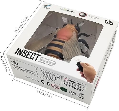 Miniatura 7 de Tipmant Realista RC Honey Bee Toys IR Control Remoto Abeja Insecto Vehículo Eléctrico Animal para Gato Perro Niños Regalos de Cumpleaños