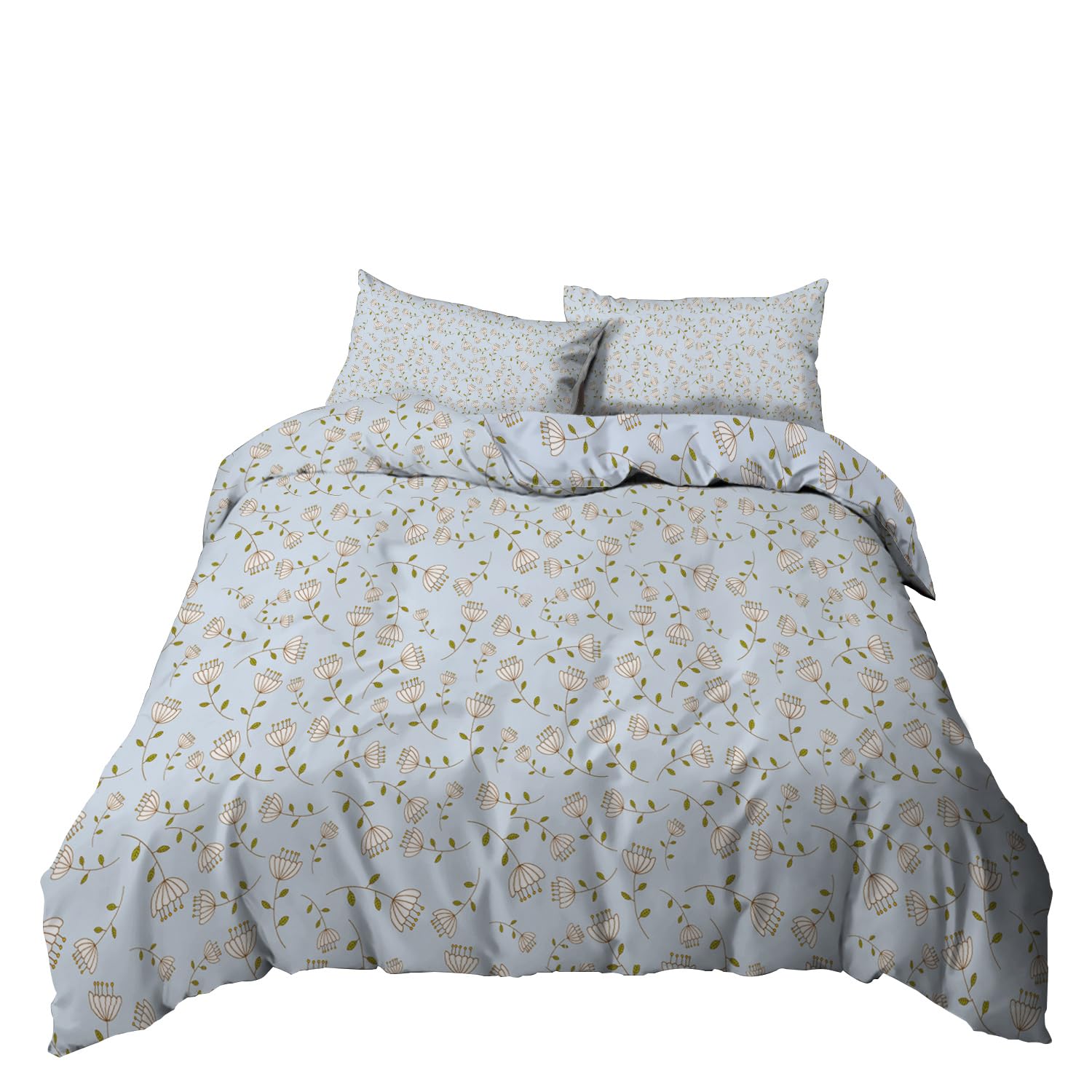 Housse de couette 220x240 en tissu microfibre premium au fini mat et soyeux