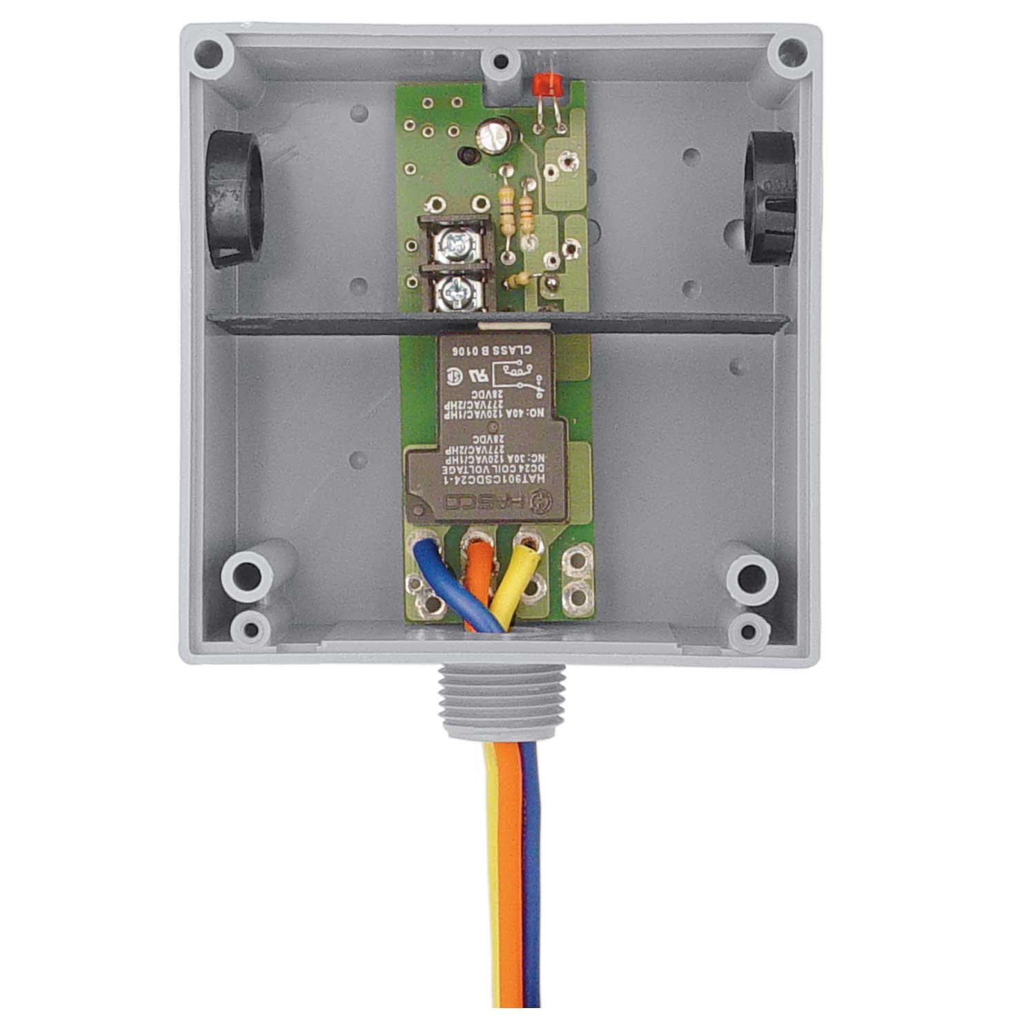 Functional Devices RIBT24B Power Relay, 20 Amp SPDT, 24 Vac/dc Coil, Hi/Lo Voltage Separation, NEMA 1 Housing