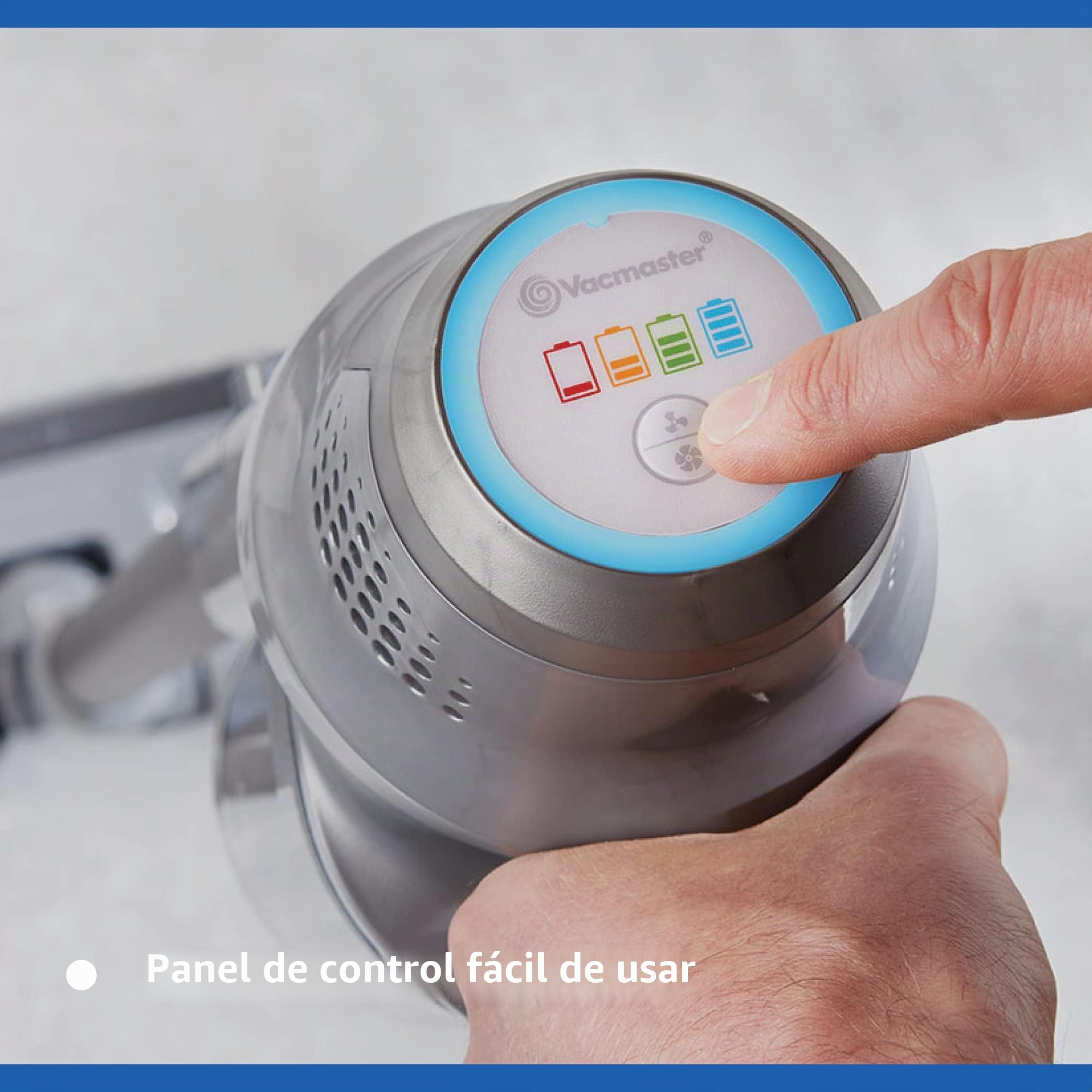 Vacmaster Orson Lite - Aspiradora Escoba sin Cable, Aspiradora de Mano sin Cable, 8Kpa/24V, Aspiradora Vertical Inalámbrica, LED Cepillo Electrico, 3 in 1, hasta 40 min, Aspiradora Escoba Hogar