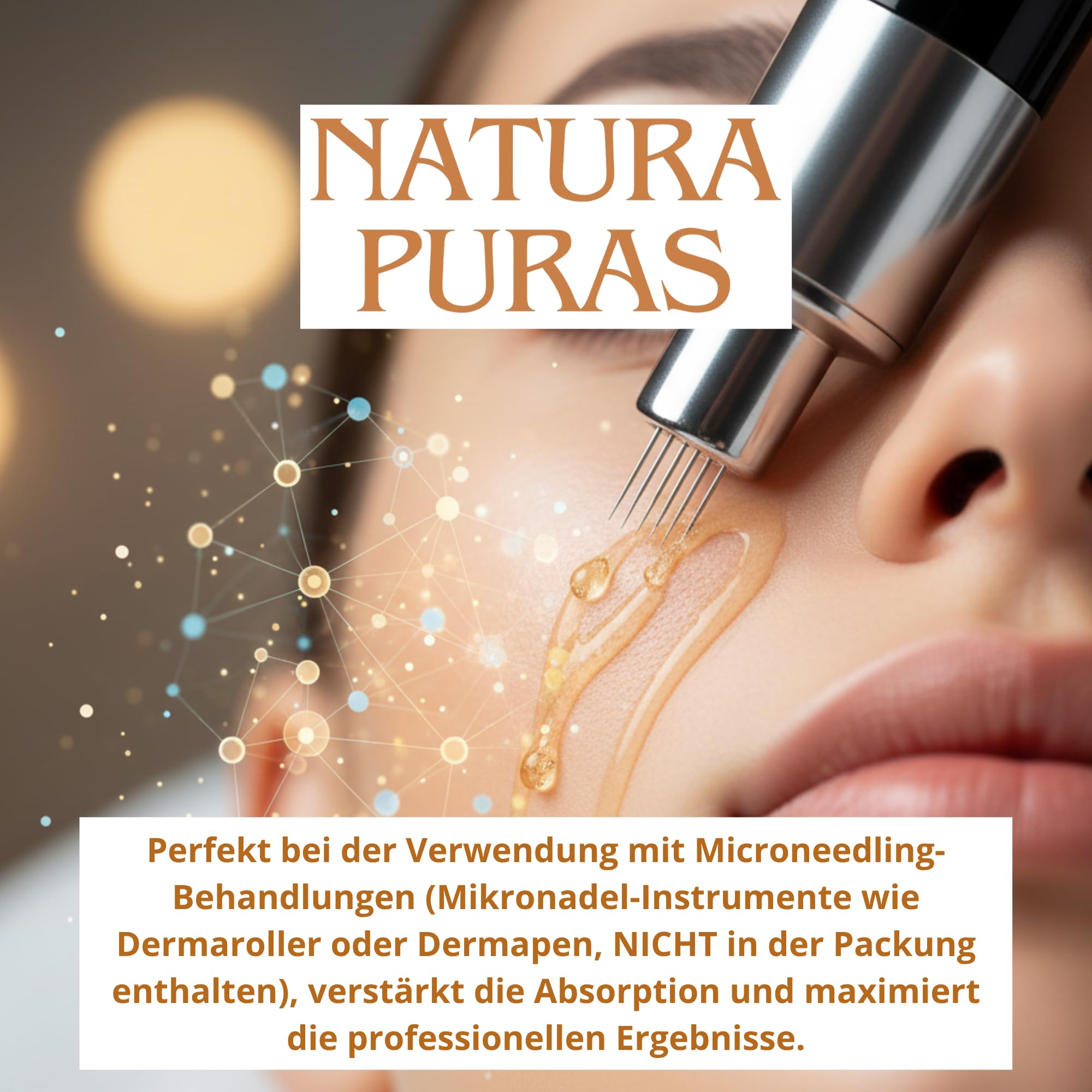 Exosomen 10% Ampullen Gesicht & Kopfhaut – Professionelle Anti-Aging Kur für Microneedling, Lifting & Pigmentflecken | Gesichtsserum mit Niacinamid, Hyaluronsäure & Kollagen | 6x5ml NaturaPuras | Behandlung mit Schocklifting, Polsterung und Anti-Flecken,