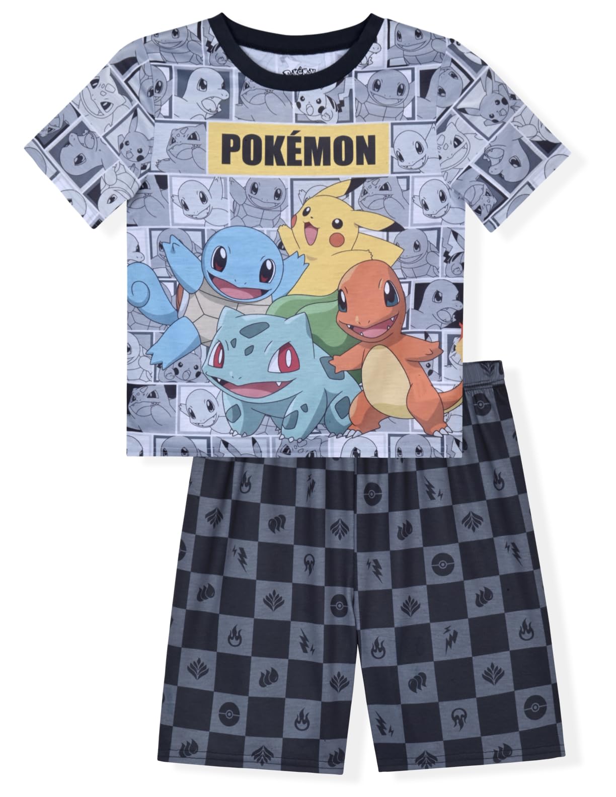 Pokemon Little/Big Boys' Pajama Short Set